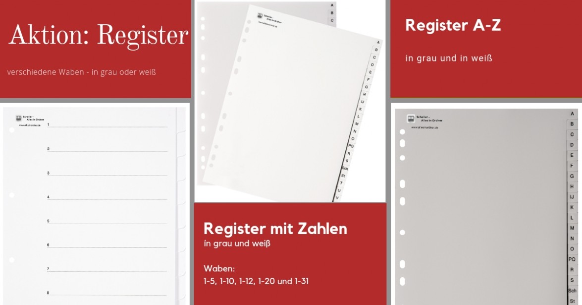 Aktionsware Register Aktionsware Register