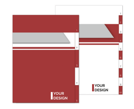 Ordner Register - Design individuell gestalten